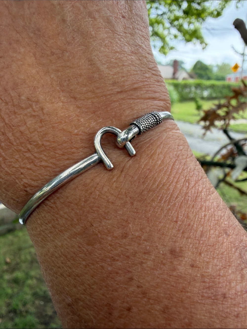 Sterling Bracelet “U” Hook & Eye Clasp